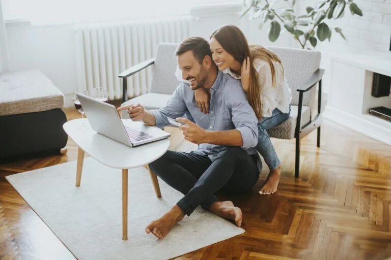 First Time Homebuyer in Las Vegas - happy couple searching for home.